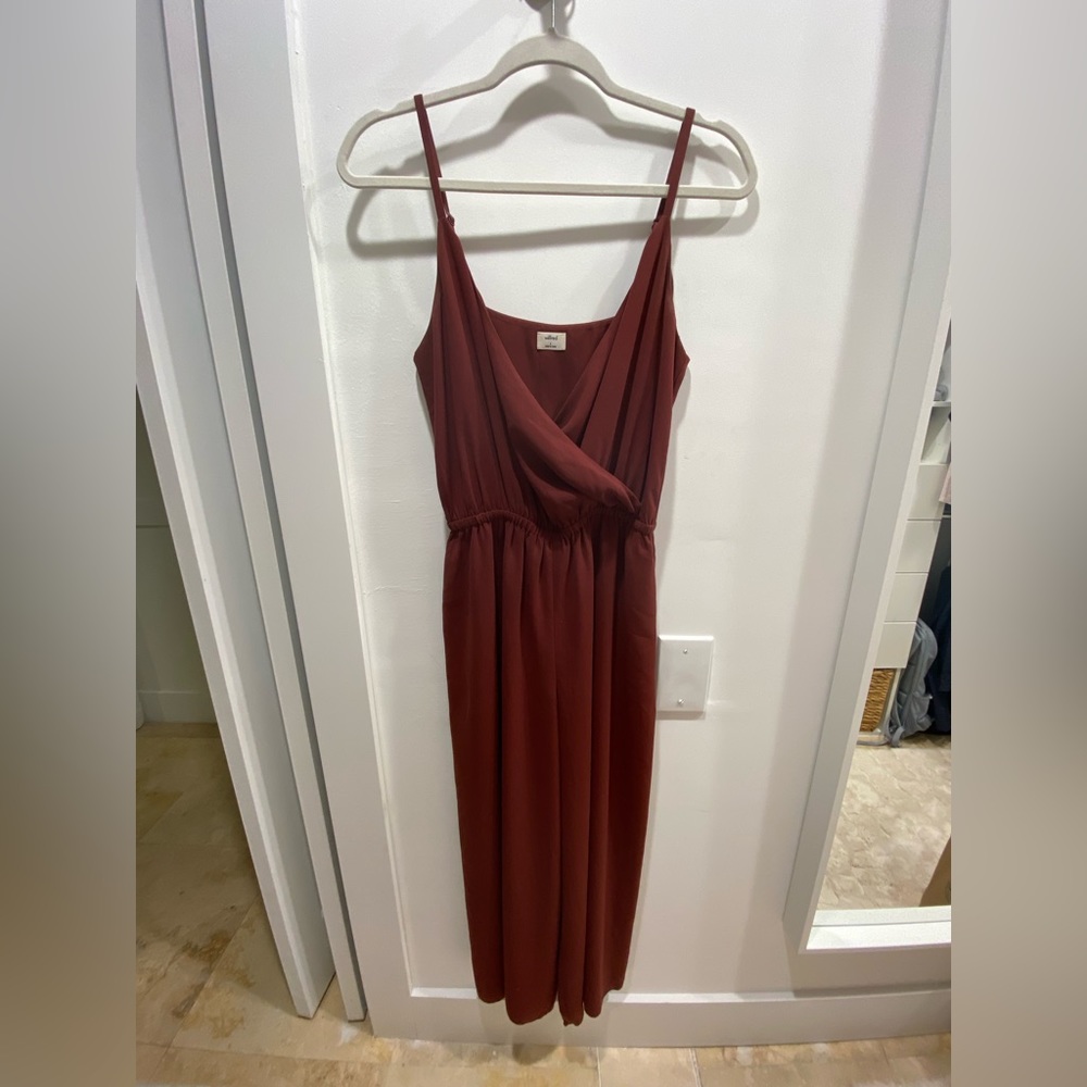 Aritzia melodie jumpsuit - maroon